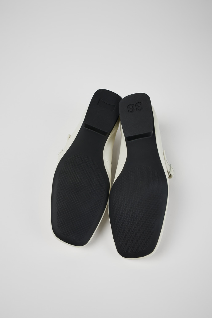 Camper Casi Myra - Weißer Frauenschuh aus Leder.