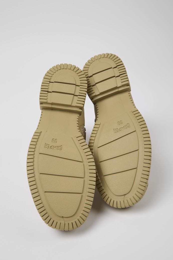 Camper Pix - Beige Damenstiefelette aus Leder