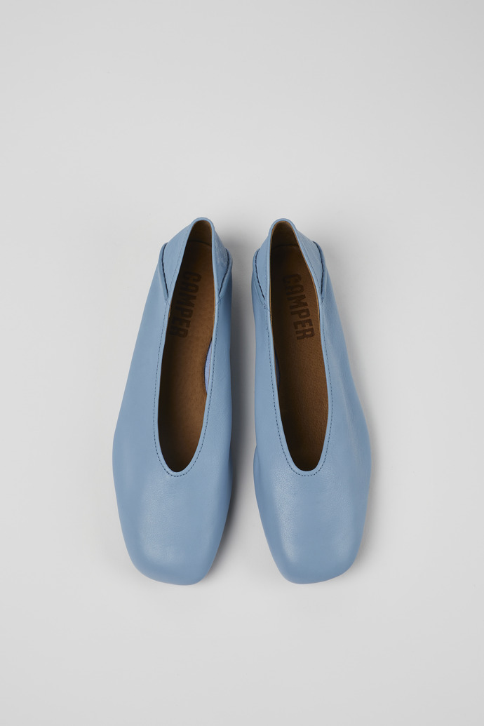 Camper Casi Myra - Blaue Lederballerinas für Damen