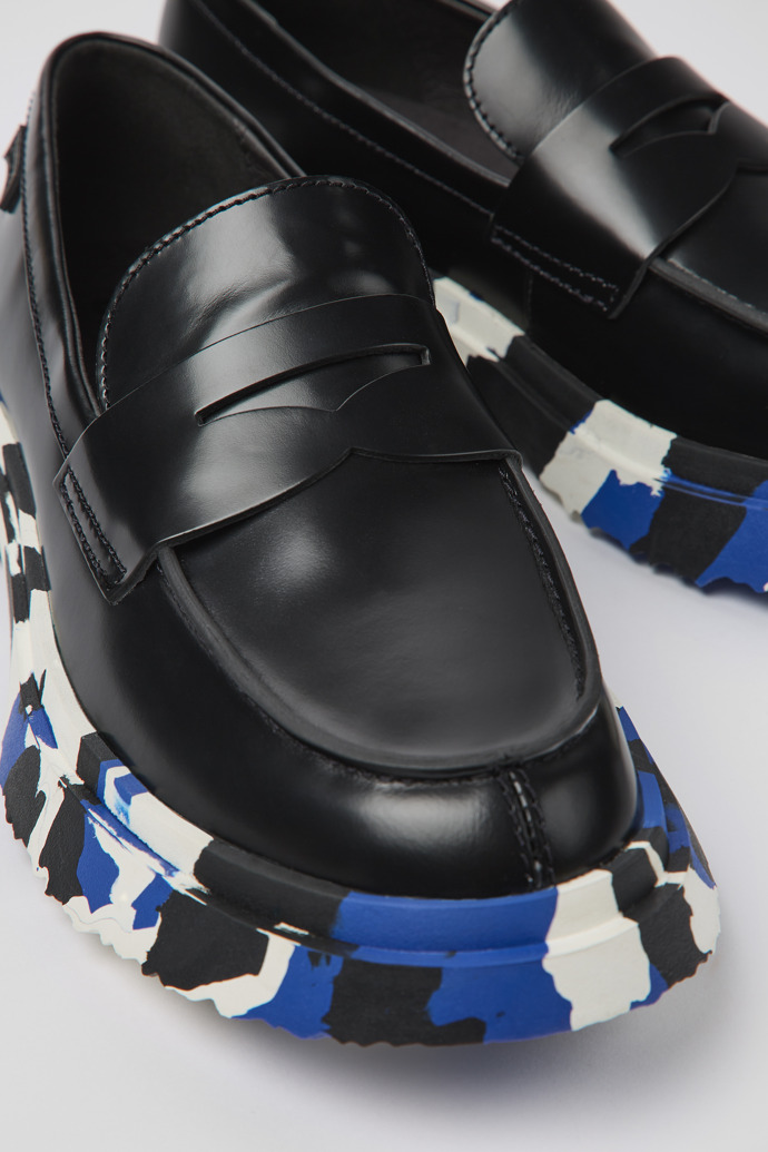 Camper Walden - Schwarze Lederloafer für Damen