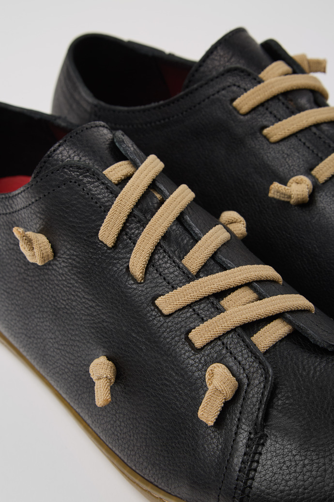 Camper Twins - Schwarzer Herrenschuh aus Leder.