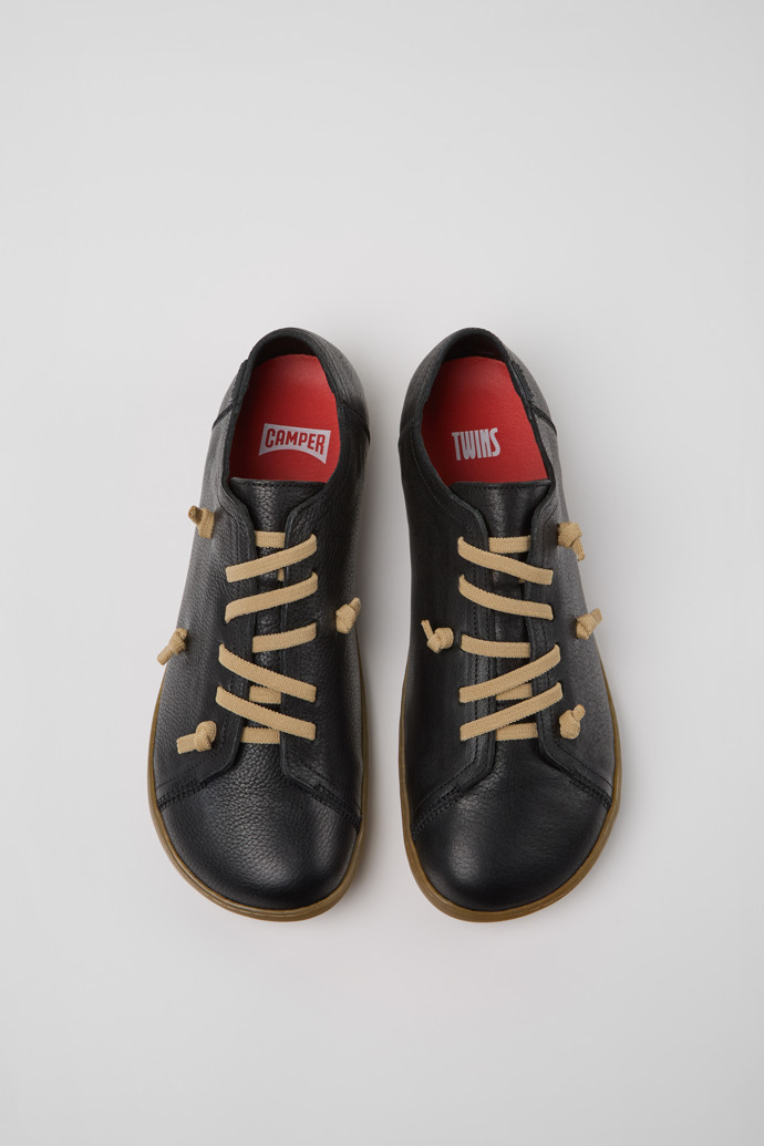 Camper Twins - Schwarzer Herrenschuh aus Leder.