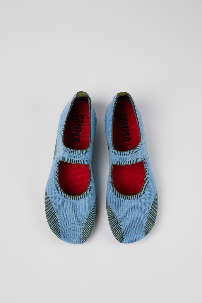 Camper Right - Mehrfarbiger Mary Jane-Damenschuh aus Textil