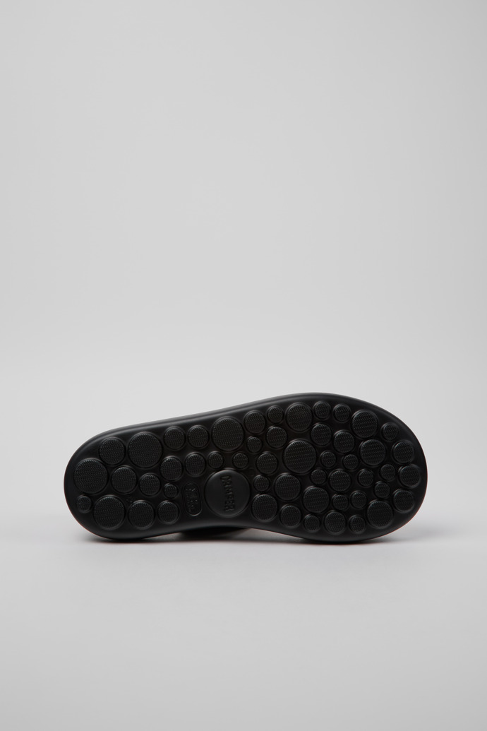 Camper Pelotas Flota - Schwarze Herrensandale aus Leder.