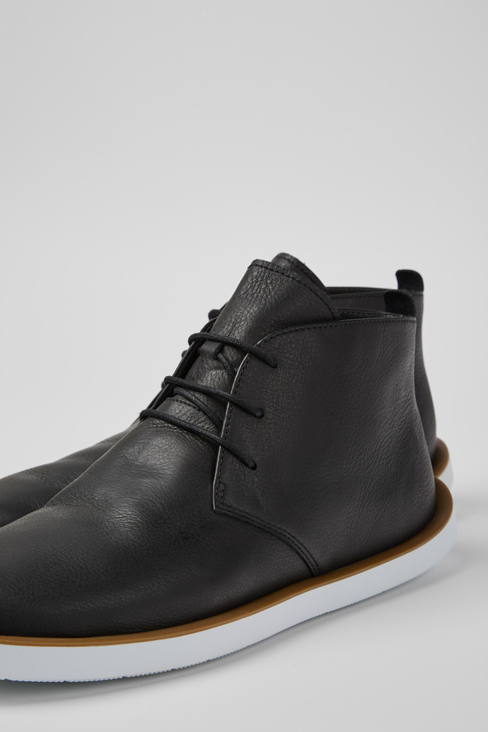 Camper Wagon - Schwarzer Herrenschuh aus Leder