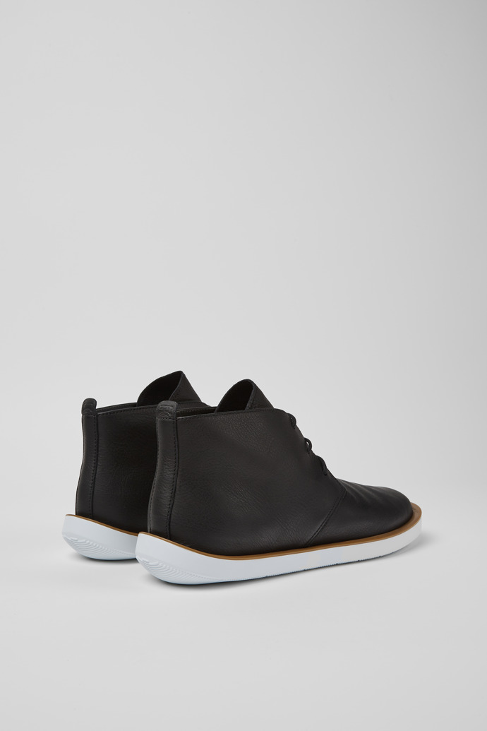 Camper Wagon - Schwarzer Herrenschuh aus Leder
