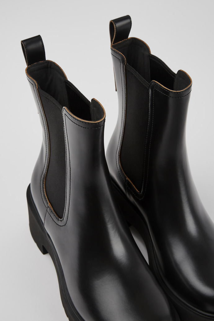 Camper Milah - Schwarzer Lederstiefel für Damen