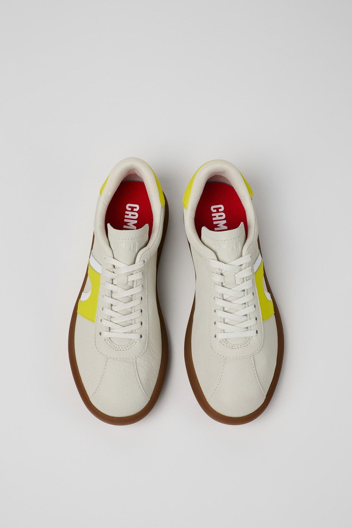 Camper Pelotas Soller - Weiße Ledersneaker für Damen