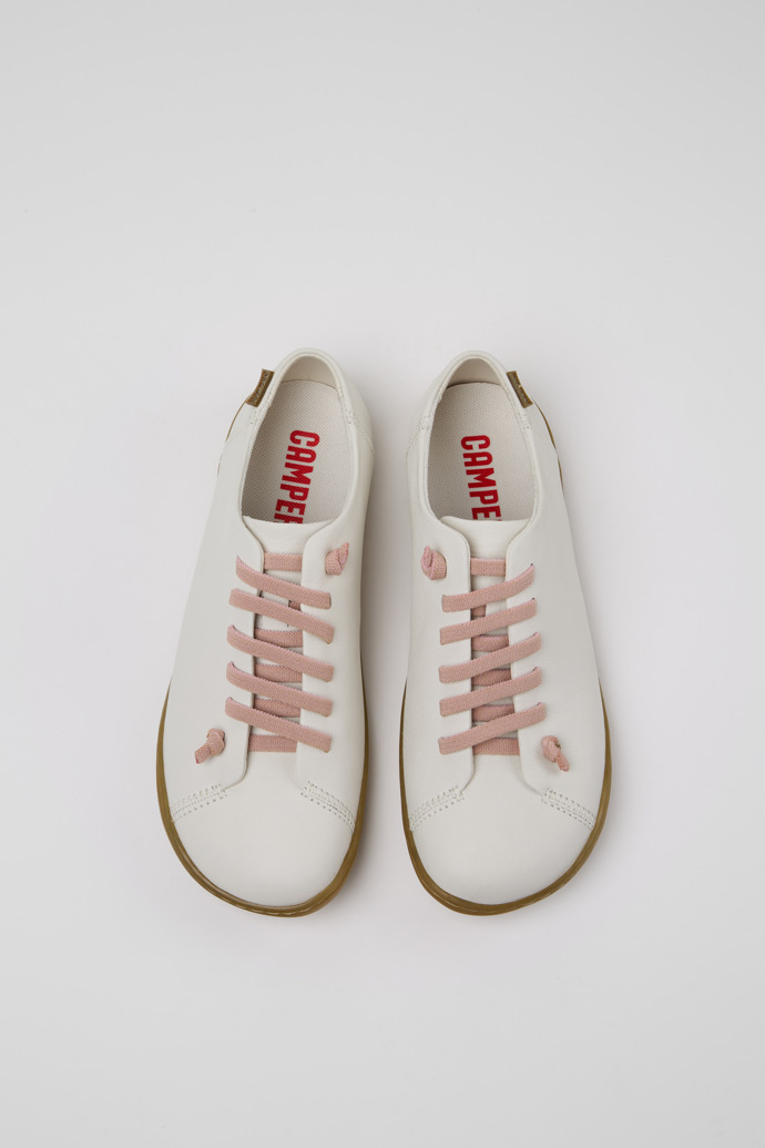 Camper Peu - Weißer Damenschuh aus Leder.