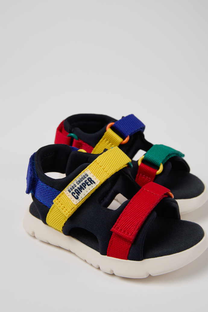 Camper Bobo Choses x Camper - Mehrfarbige Kindersandalen aus Textil.