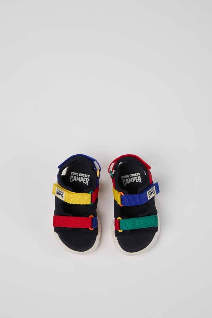Camper Bobo Choses x Camper - Mehrfarbige Kindersandalen aus Textil.
