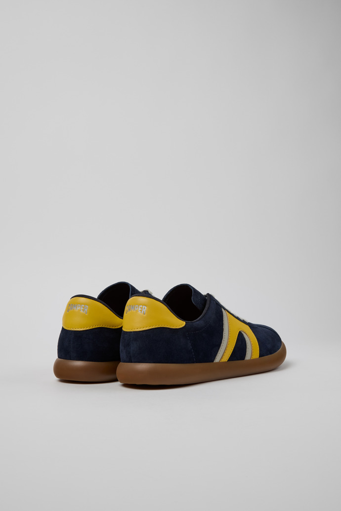 Camper Pelotas Soller - Mehrfarbiger Herrensneaker aus Leder und Nubukleder.