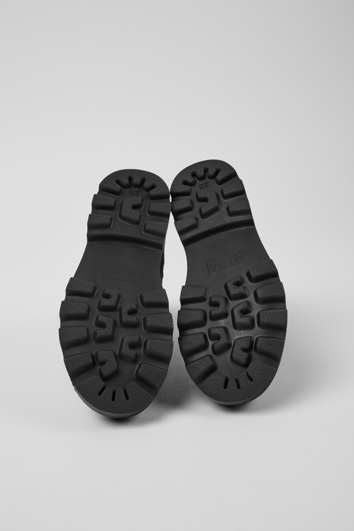 Camper Brutus - Schwarze Lederstiefelette für Kinder.