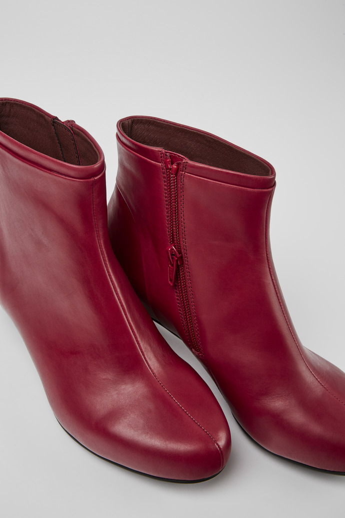 Camper Helena - Rote Lederstiefelette für Damen.