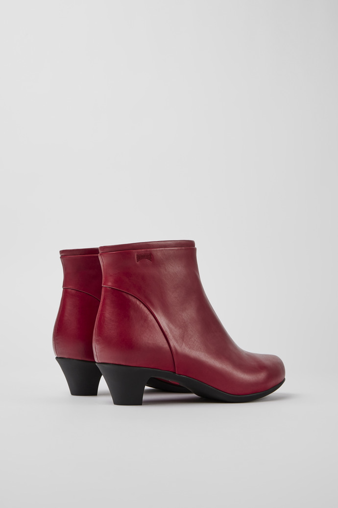 Camper Helena - Rote Lederstiefelette für Damen.