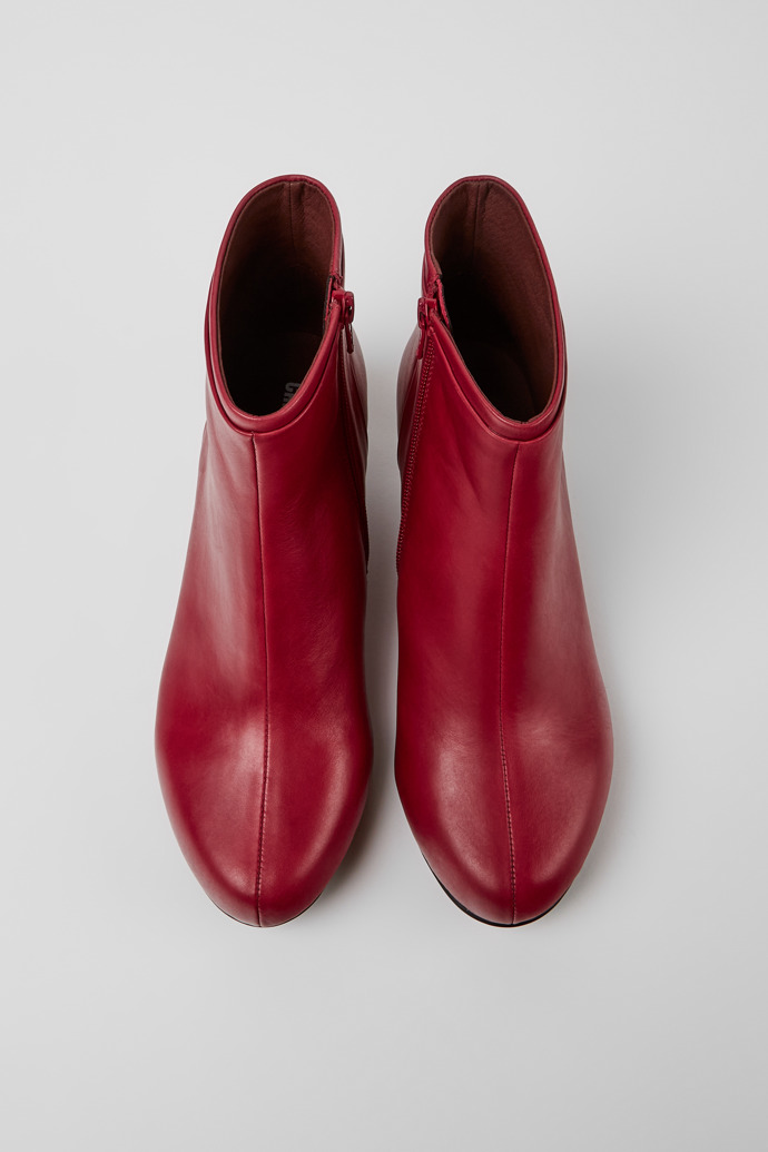 Camper Helena - Rote Lederstiefelette für Damen.