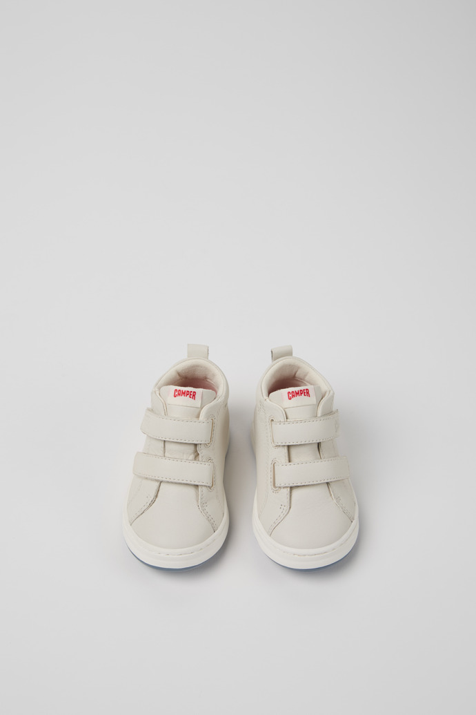 Camper Twins - Weiße und schwarze Kindersneaker aus Leder