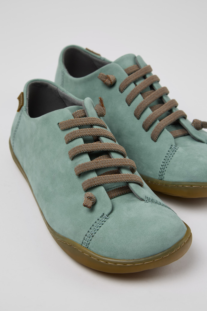 Camper Peu - Grüner Damenschuh aus Nubukleder.