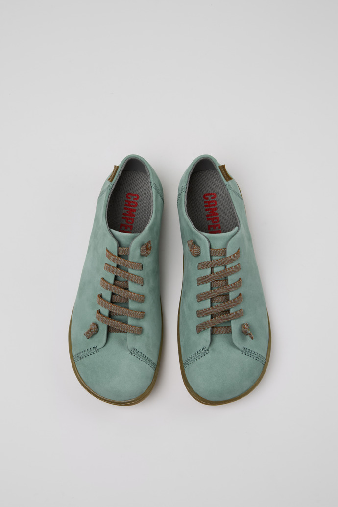 Camper Peu - Grüner Damenschuh aus Nubukleder.