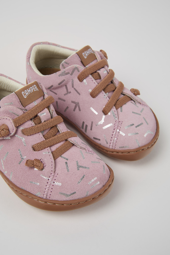 Camper Peu - Mehrfarbige Kinderschuhe aus Nubukleder.
