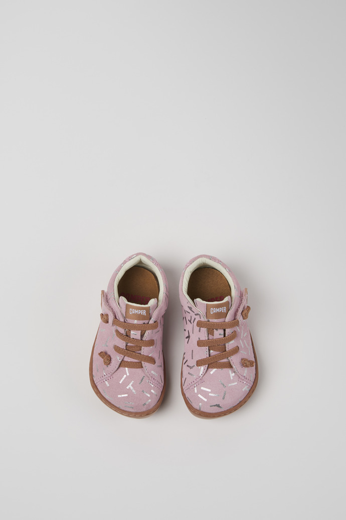 Camper Peu - Mehrfarbige Kinderschuhe aus Nubukleder.