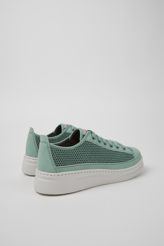 Camper Runner - Grüne Frauenturnschuhe aus TENCEL® Lyocell und Leder.
