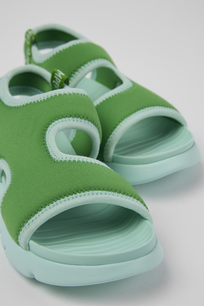 Camper Oruga - Grüne Textilsandalen
