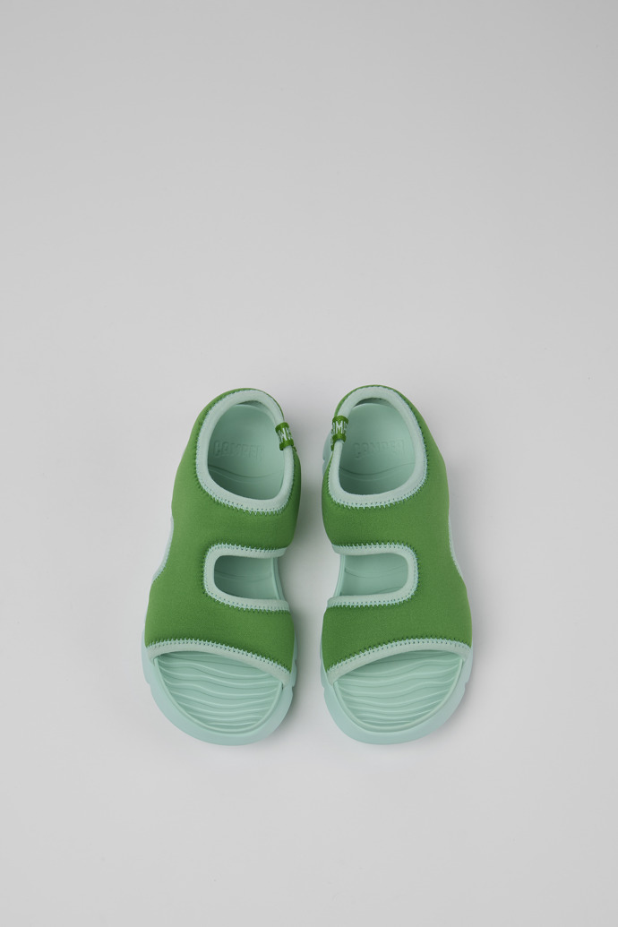 Camper Oruga - Grüne Textilsandalen
