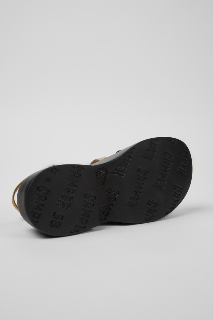 Camper Twins - Mehrfarbige Ledersandalen für Damen.