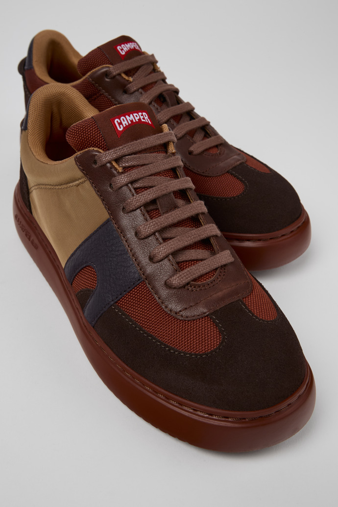 Camper Runner K21 - Mehrfarbiger Damensneaker aus Nubukleder und Textil