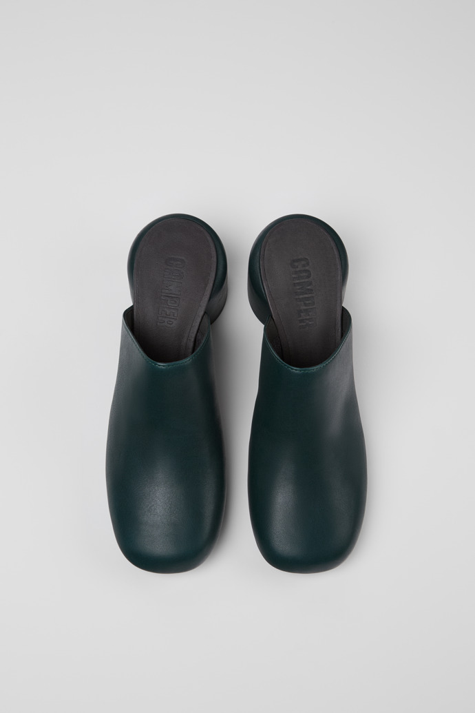Camper Niki - Grüne Lederclogs für Damen
