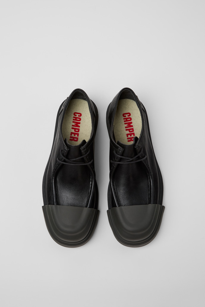 Camper Junction - Schwarzer Herrenschuh aus Leder.