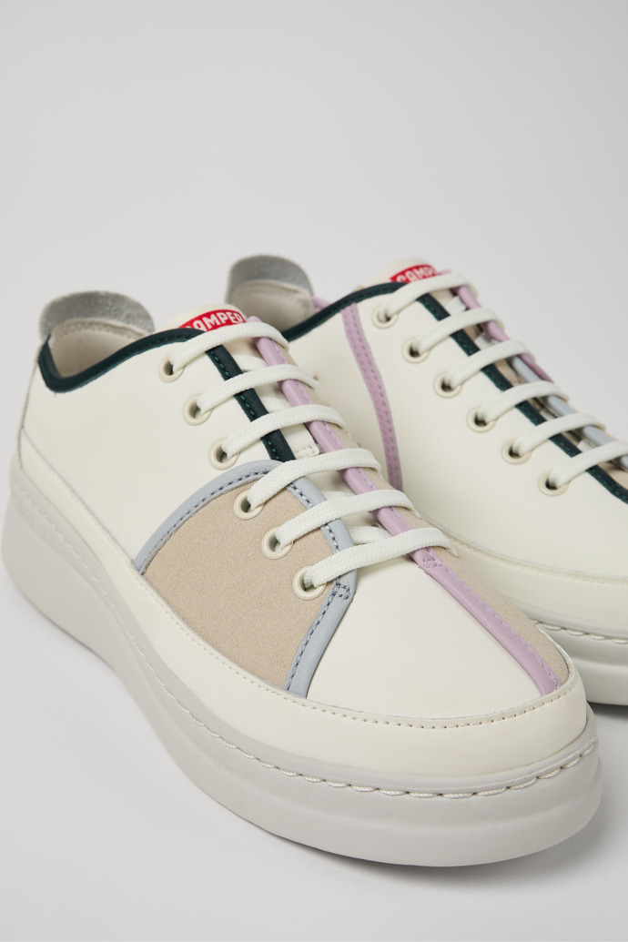 Camper Twins - Mehrfarbiger Damensneaker aus Leder und Nubukleder