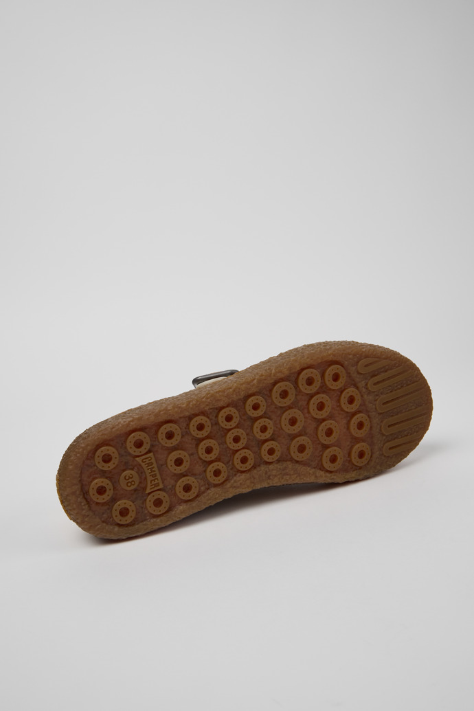 Camper Peu Terreno - Braun-graue Schuhe aus Nubukleder für Damen.