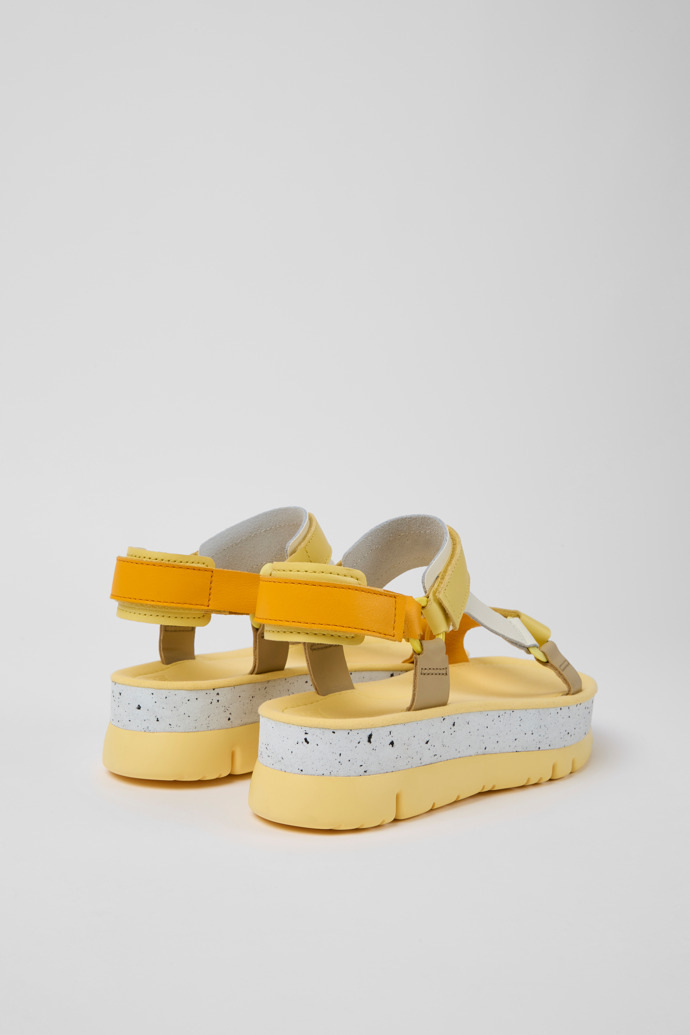 Camper Oruga Up - Bunte Damensandale aus Leder