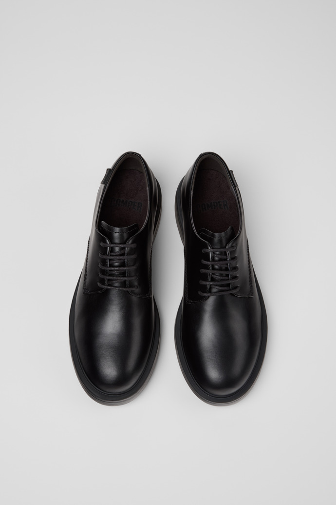 Camper Dean - Schwarzer Lederschuh für Damen.