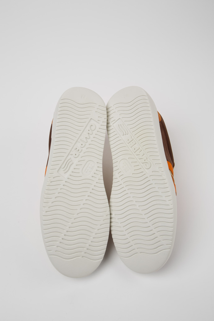 Camper Runner K21 Sorona® - Mehrfarbiger Herrensneaker aus recyceltem PET und Nubukleder.
