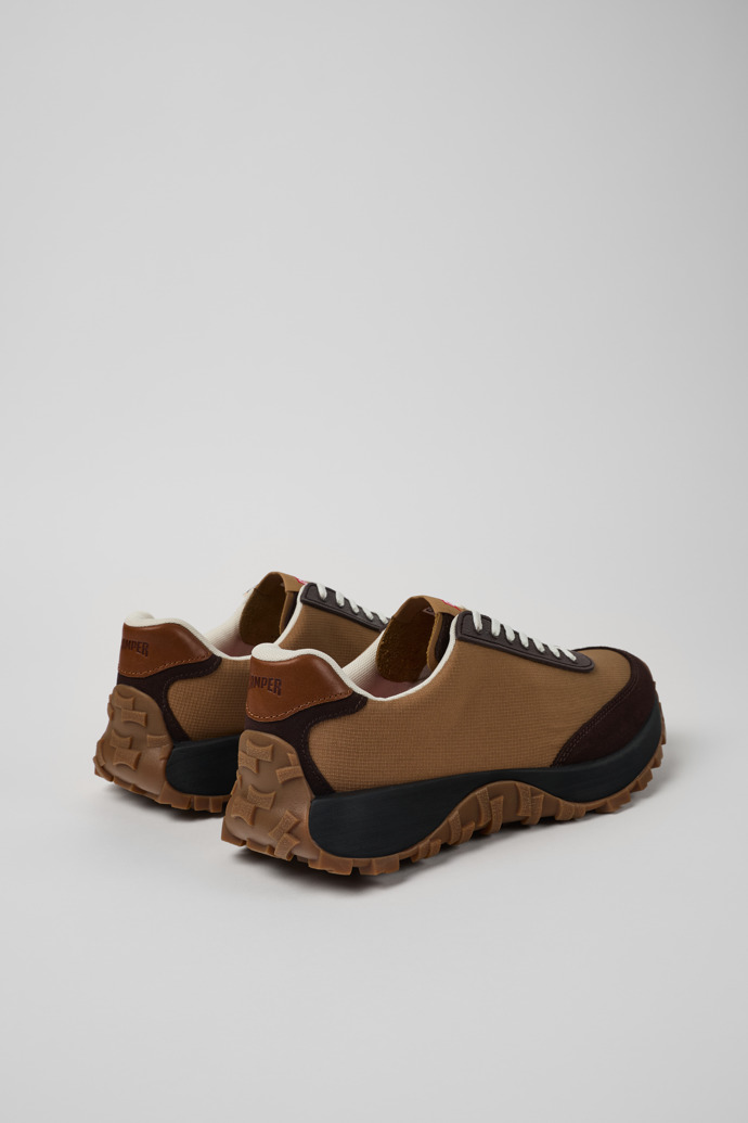 Camper Drift Trail VIBRAM - Brauner Herrensneaker aus Textil/Nubukleder