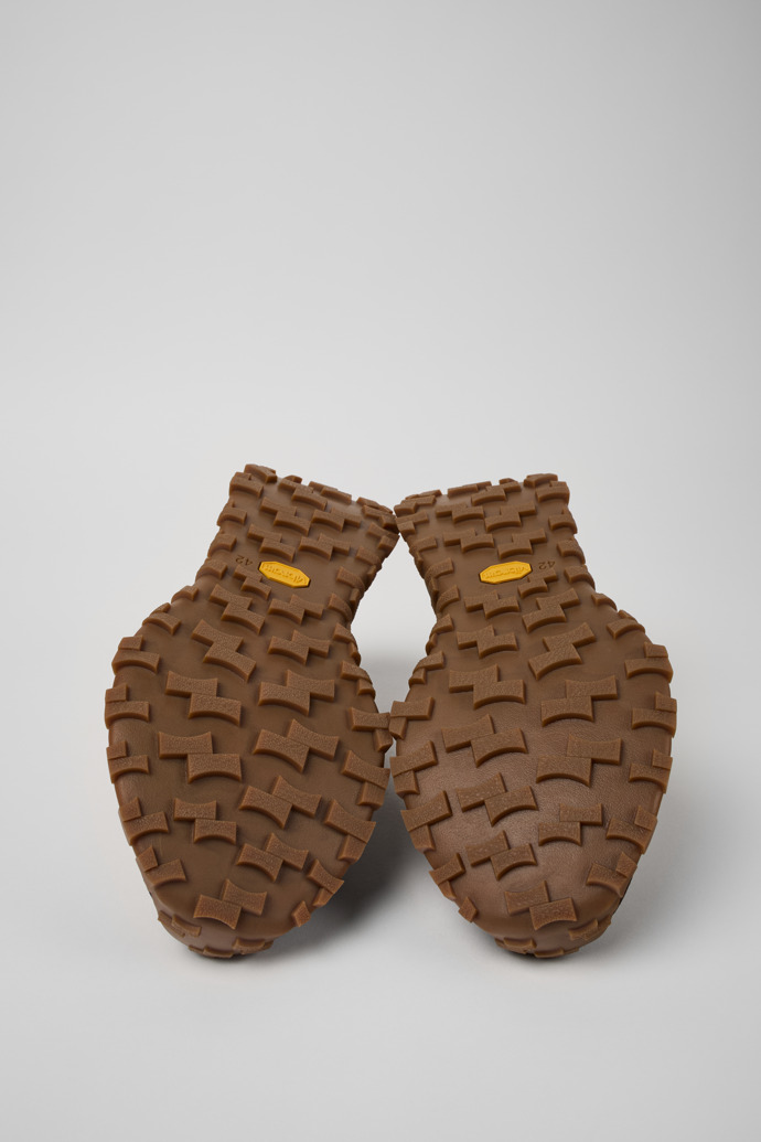 Camper Drift Trail VIBRAM - Brauner Herrensneaker aus Textil/Nubukleder