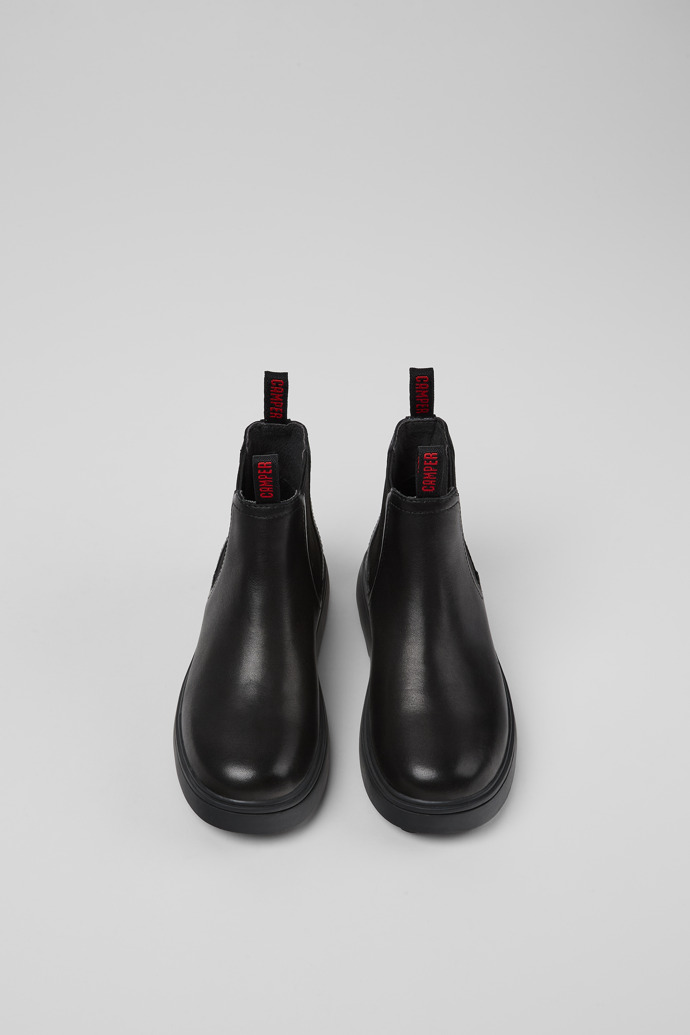 Camper Norte - Schwarze Kinderstiefelette aus Leder.