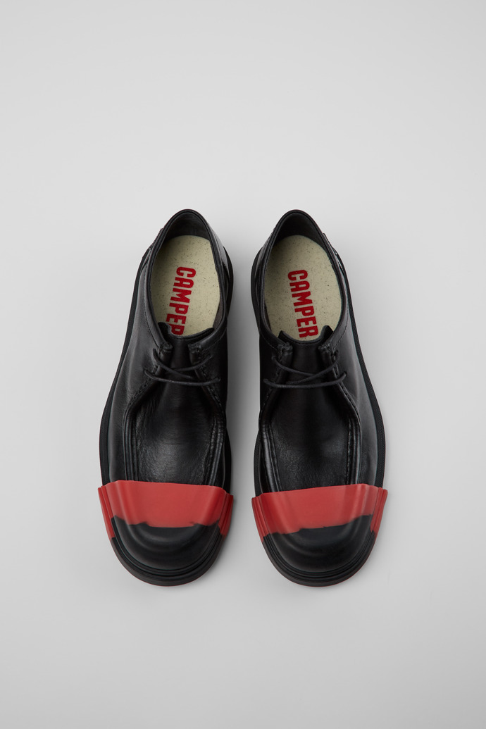 Camper Junction - Schwarzer Herrenschuh aus Leder.