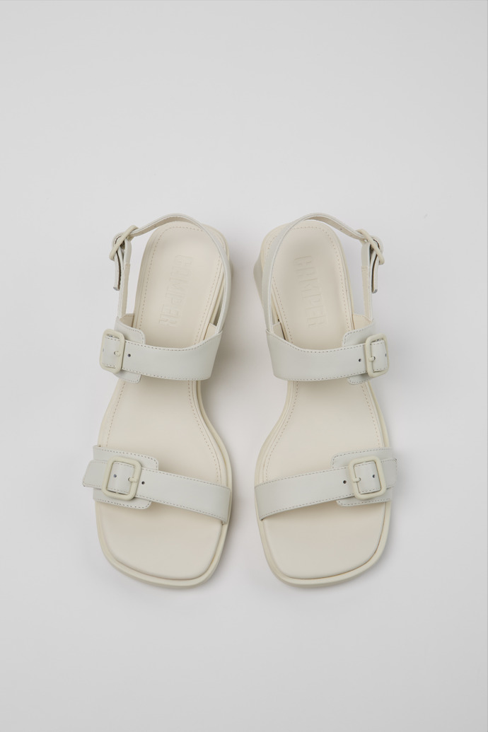 Camper Kora Sandal - Weißer Ledersandal für Damen.