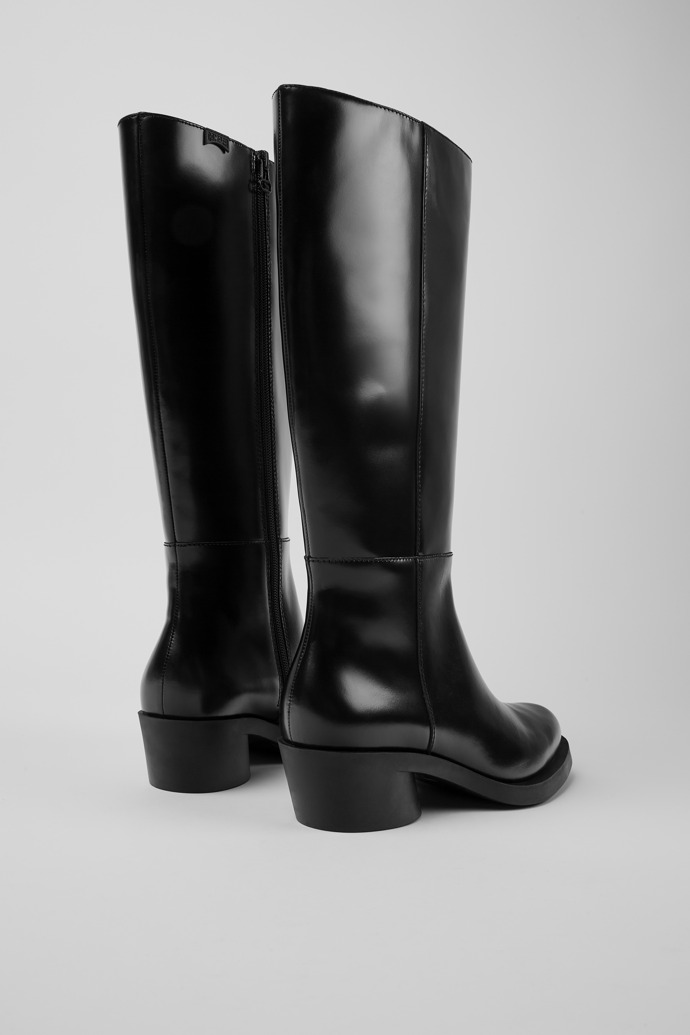 Camper Bonnie - Schwarzer Langschaftstiefel für Damen aus Leder