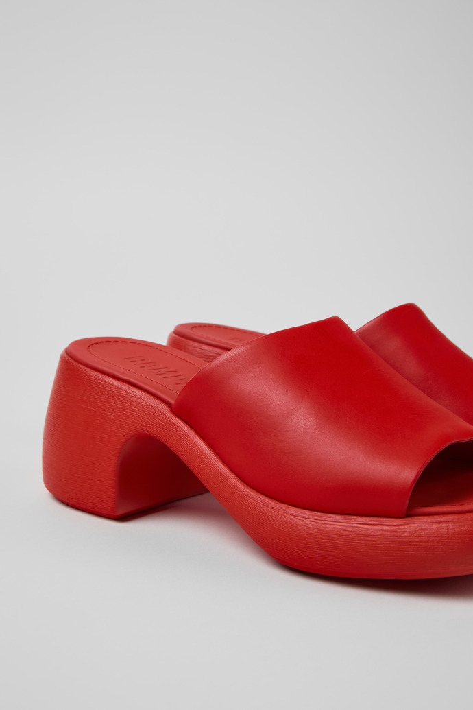 Camper Thelma Sandal - Rote Ledersandalen für Damen.
