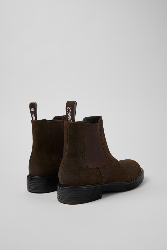 Camper Dean - Braune Herrenstiefelette aus Nubukleder.
