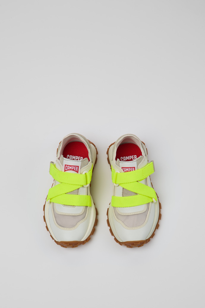 Camper Drif Trail - Mehrfarbige Kindersneaker aus Recycling-PET und Nubukleder.