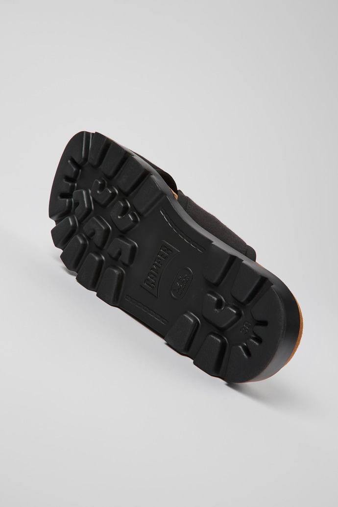 Camper Brutus Sandal - Schwarze Damensandalen aus Textil mit Kreuzriemen
