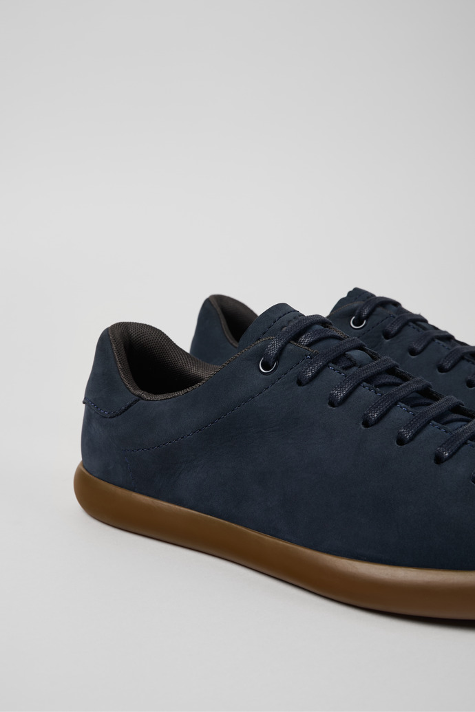 Camper Pelotas Soller - Blauer Herrensneaker aus Nubukleder