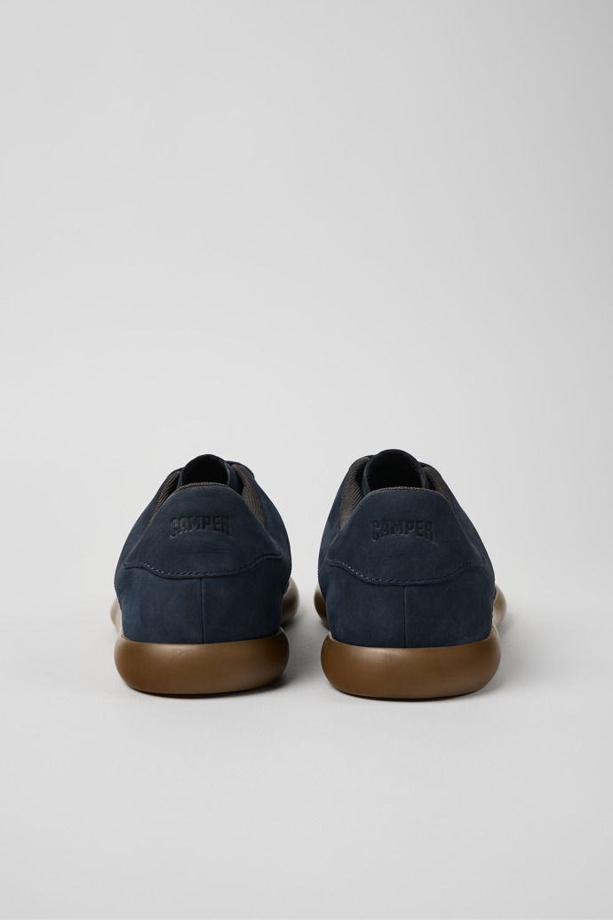 Camper Pelotas Soller - Blauer Herrensneaker aus Nubukleder