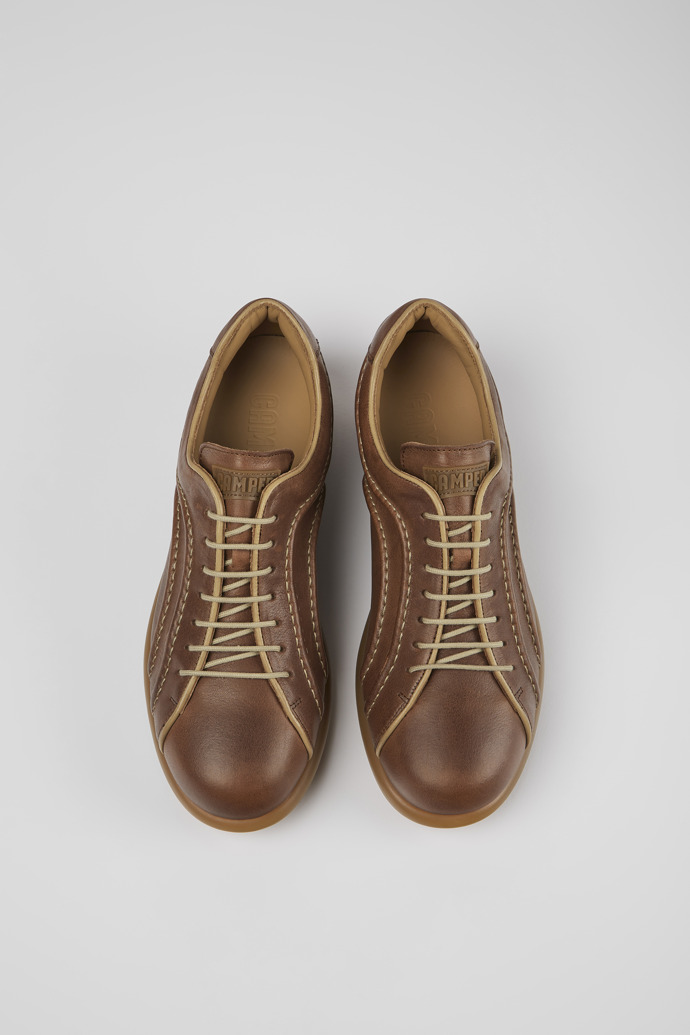 Camper Pelotas - Brauner Herrenschuh aus pflanzlich gegerbtem Leder